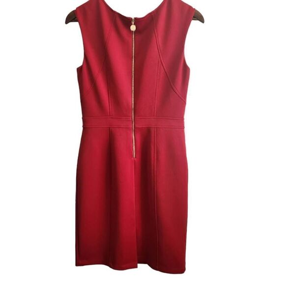 Ellen Tracy Red Sleeveless Dress Size 4 - Picture 2 of 6